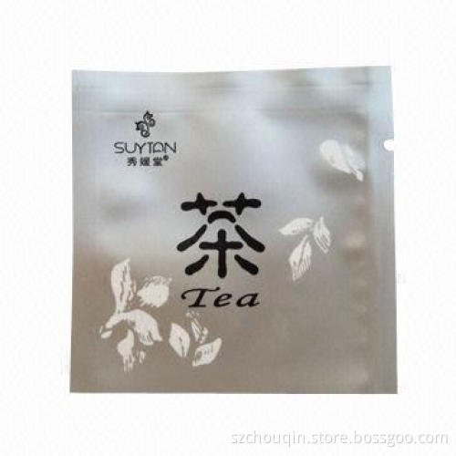 Tea Packaging Bags with Colorful Printing and Tear Notches